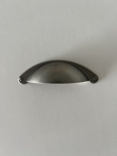 Halda kúpt - gamalt silfur 64 mm