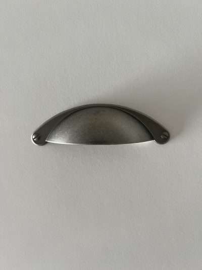 Halda kúpt - gamalt silfur 64 mm